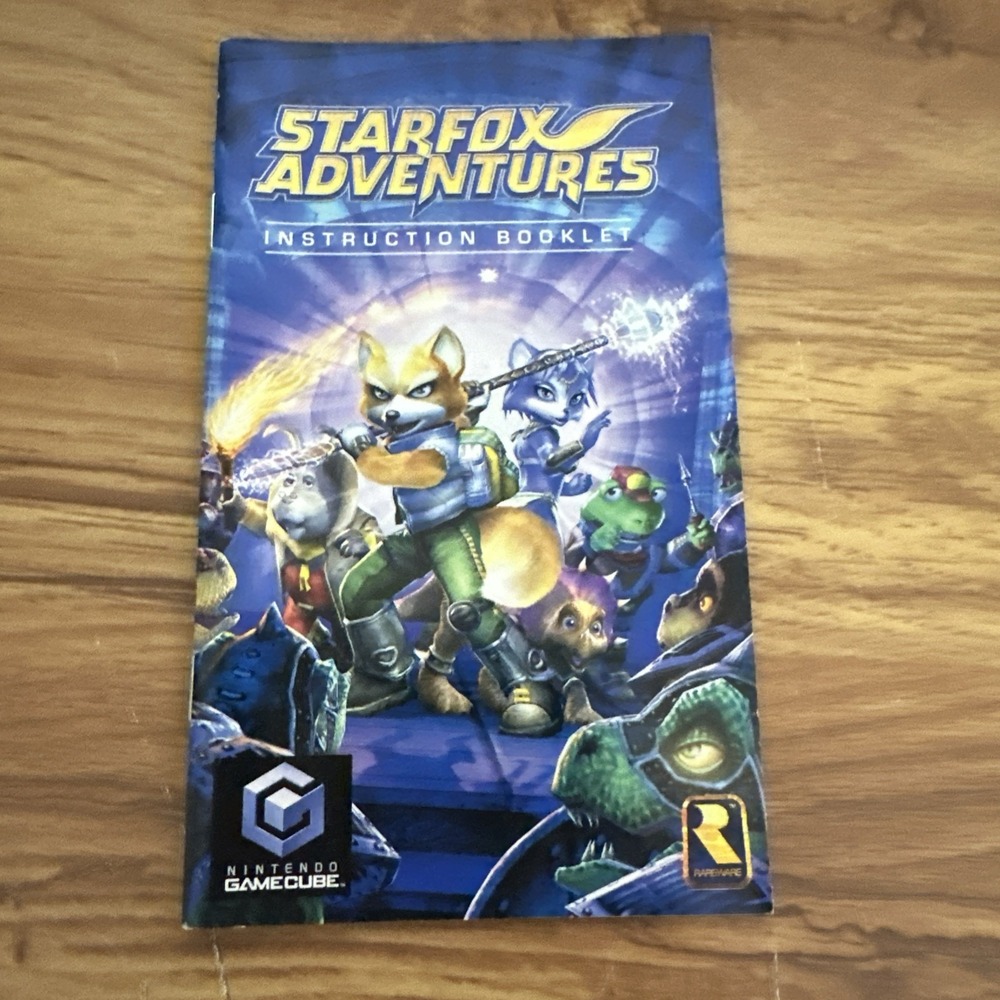 Starfox Adventures Nintendo GameCube Manual Only OEM Instruction Booklet NO GAME